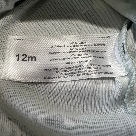 NWT Carter's Child of Mine Baby Unisex Bodysuits, 3-Pack, 12m - Picture 10 of 12